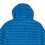 Men's Rouchstock Zip Up Hooded Jacket // Blue (L)