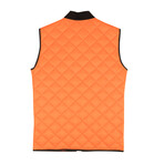 Men's Hedley Quilted Vest // Orange (XS)