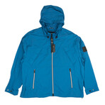 Men's Zip Up Anorak Jacket // Blue (L)