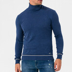 Jason Turtleneck Sweater // Indigo Melange (3XL)
