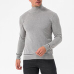 James Turtleneck Sweater // Gray Melange (2XL)