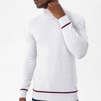 Conner Turtleneck Sweater // Ecru Melange (M)