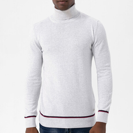 Conner Turtleneck Sweater // Ecru Melange (M)