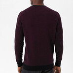 Samson Sweater // Bordeaux + Black (S)