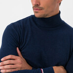 Dean Turtleneck Sweater // Navy Melange (S)
