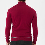 Bennett Turtleneck Sweater // Bordeaux Melange (S)