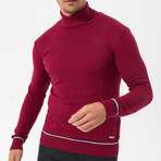 Bennett Turtleneck Sweater // Bordeaux Melange (M)