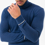 Jason Turtleneck Sweater // Indigo Melange (S)