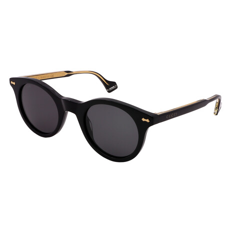 Women's GG0736S 001 Square Sunglasses // Black + Gray