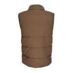 Quilted Vest // Brown (XL)