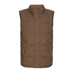 Quilted Vest // Brown (L)