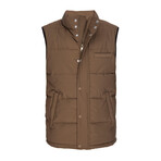 Quilted Vest // Brown (XS)