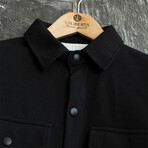 Fine Textured Jacket // Black (XL)