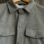 Fine Textured Jacket // Light Gray (S)