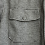 Fine Textured Jacket // Light Gray (S)