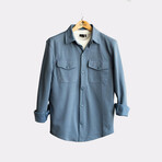 Fine Textured Jacket // Blue (XL)