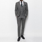 Axel 3-Piece Slim Fit Suit // Smoke (Euro: 50)