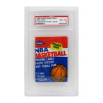 1986 Fleer Basketball Wax Pack // PSA 8