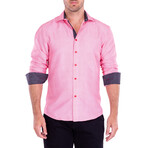 Sicily Long Sleeve Button Up // Pink (M)