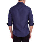 CEO Long Sleeve Button Up // Navy (M)