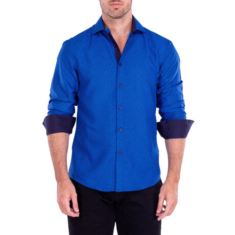 Pathfinder Long Sleeve Button Up // Royal Blue (XS)