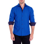 Pathfinder Long Sleeve Button Up // Royal Blue (XL)