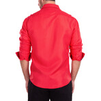Chivalry Isn’t Dead Long Sleeve Button Up // Red (L)