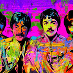 Sgt Pepper Beatles (15"H x 18"W x 2"D)