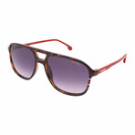 Carrera // Men's 173/S 063 Aviator Sunglasses // Havana + Gray Gradient