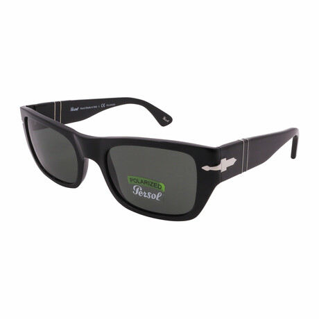 Persol // Men PO3268S 95/58 Polarized Sunglasses // Black + Light Gray