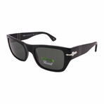 Persol // Men's PO3268S 95/58 Polarized Sunglasses // Black + Light Gray