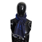 Givenchy // Wool Winter Scarf // Blue
