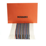 Missoni // Wool Scarf // White + Multicolor