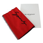 Givenchy // Wool Winter Scarf // Red