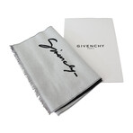 Givenchy // Wool Winter Scarf // Black + White