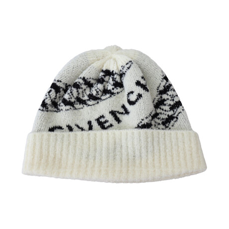 Givenchy // Wool Winter Beanie // White