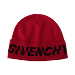 Givenchy // Wool Winter Beanie // Red + Pink