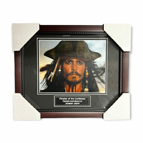 Jack Sparrow // Pirates of the Caribbean // Unsigned Photograph + Framed