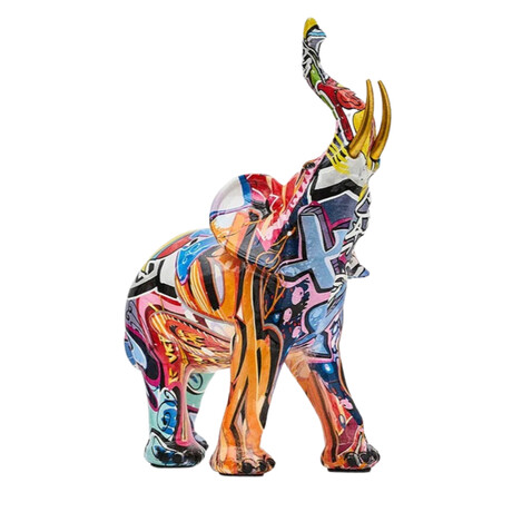 ArtZ® // Elephant Nordic Painted Statue