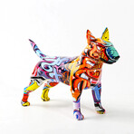 ArtZ® // Bull Terrier Nordic Painted Statue