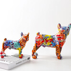 ArtZ® // French Bulldog Graffiti Painted Statue (Small)