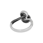 18K White Gold + 18K Black Gold Black + White Diamond Ring // Ring Size: 6.75 // Store Display