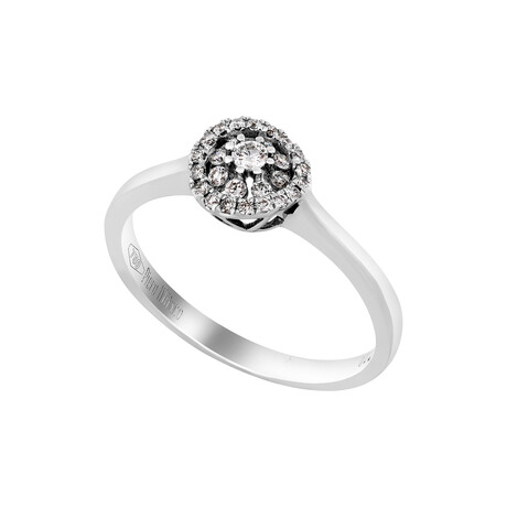 18K White Gold Diamond Ring // Ring Size: 7.75 // 3g // Store Display
