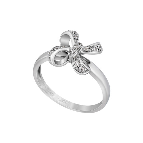 18K White Gold Diamond Ring // Ring Size: 7.75 // Store Display