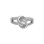 Piero Milano 18K White Gold Diamond Ring // Ring Size: 6.25 // Store Display