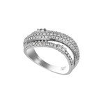 18K White Gold Diamond Ring // Ring Size: 7 // Store Display