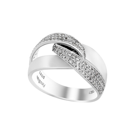 18K White Gold Diamond Ring // Ring Size: 6.5 // 6.8g // Store Display