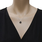 18K White Gold Diamond Pendant Necklace // 15"-16" // Store Display
