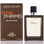 Hermes Terre // D'hermes // Eau De Toilette Refillable Spray For Men // 30 mL