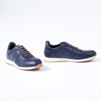 Zaire Leather Sneakers // Navy Blue (Euro: 42)